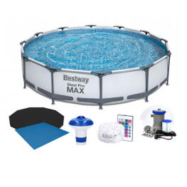 Bestway Steel Pro Max Ground Pool fémvázas medenceszett, kiegészítőkkel - 366 x 76 cm