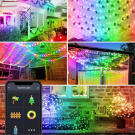 Smart fényfüzér - USB - 66 RGB LED - 10 m - Bluetooth