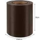 PVC kerítésszalag - 19 cm x 35 m - 450g m2 - Barna