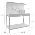 GardenLine Munkapad - 120 x 60 x 150 cm