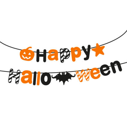 Halloween-i papír girland - 