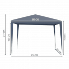 Instant kerti pavilon - 3x3 m