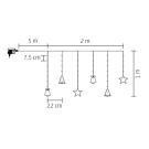 Micro-LED-es, figurás fényfüggöny - Home KAF 11/WW