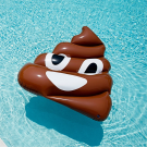 POO emoji felfújható kaka matrac