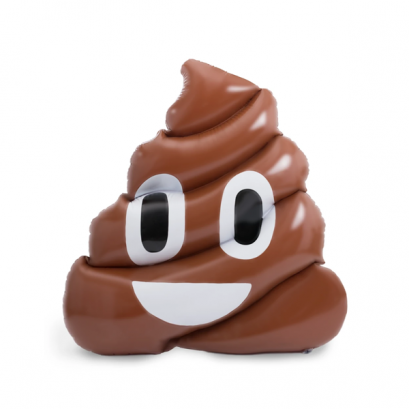 POO emoji felfújható kaka matrac